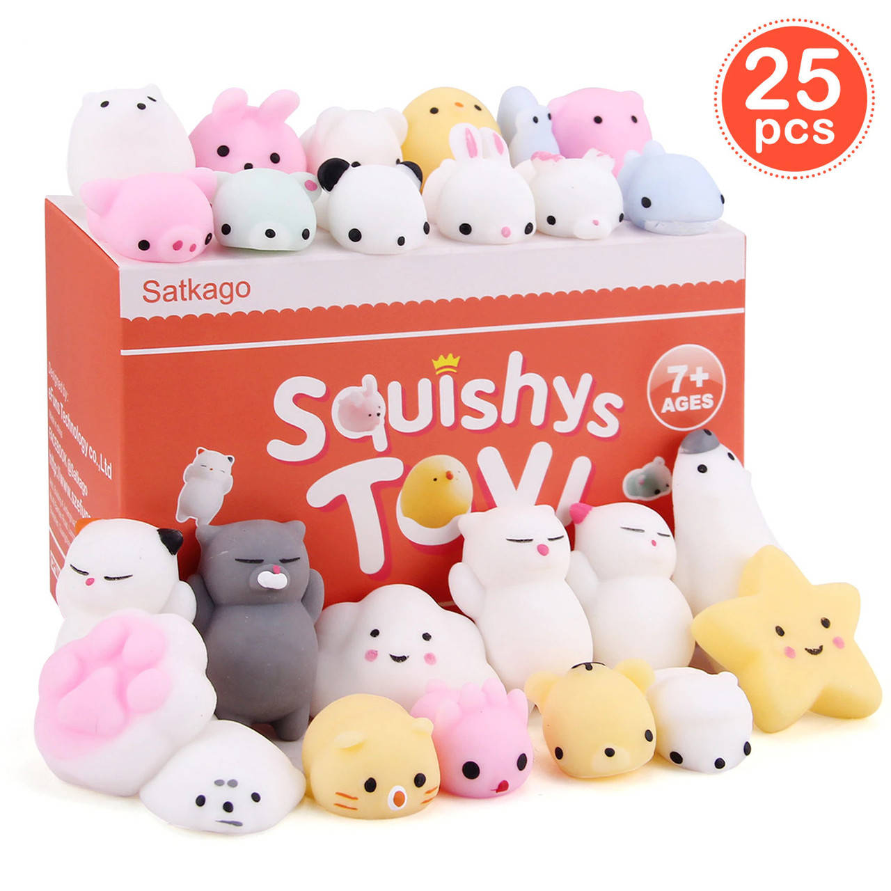 

Набор сквиш игрушек 25 шт. Satkago Squishys Toy. Антистресс игрушка