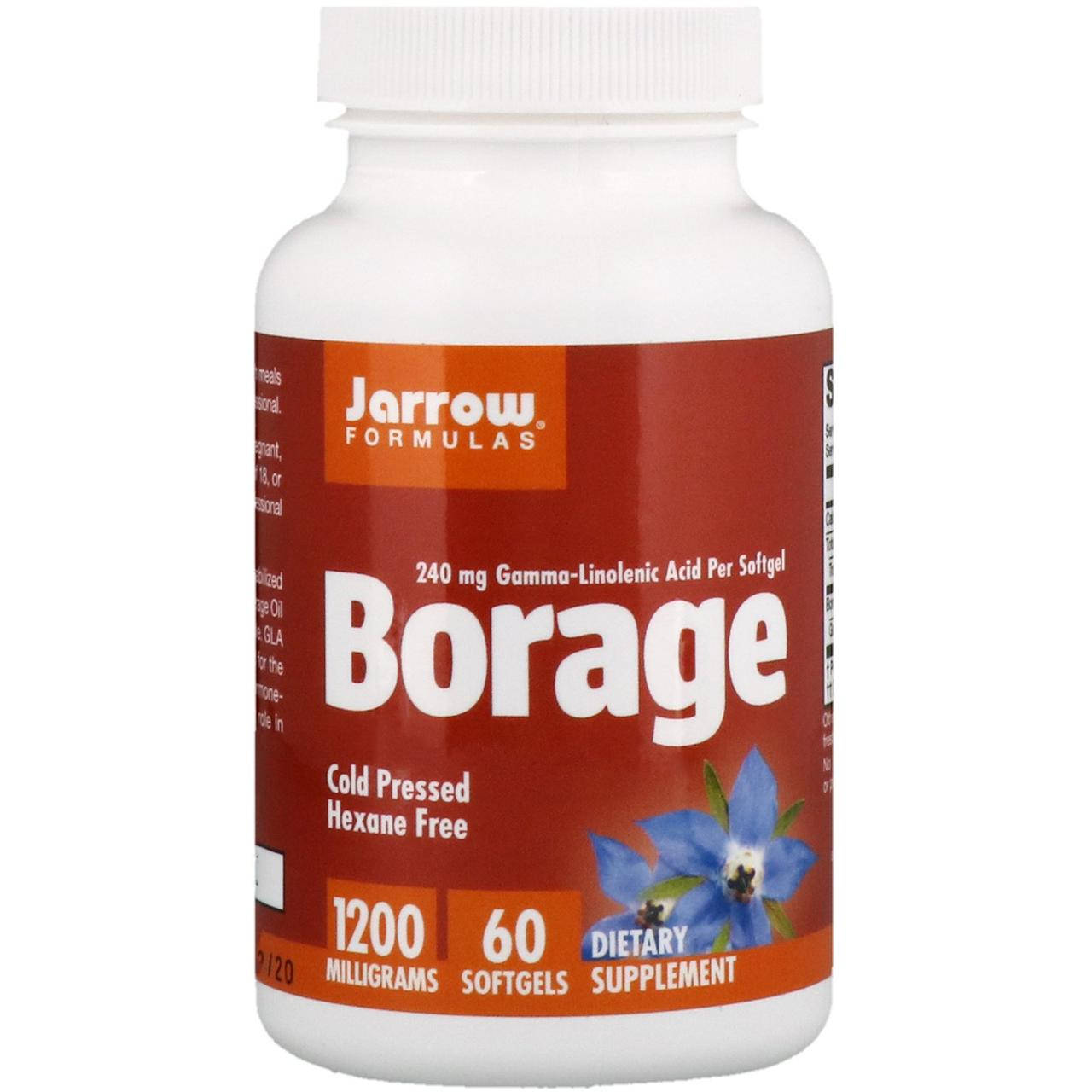 

Масло огуречника (Borage), Jarrow Formulas, 60 капсул