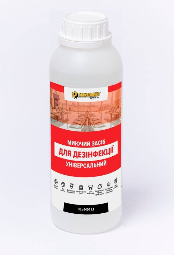 

Дезінфікуючий засіб з активним хлором для обробки поверхонь MAXFORMER DEz (Максформер Дез) 1л