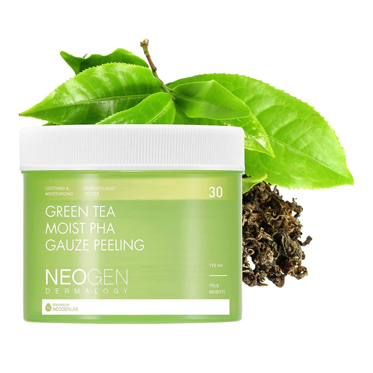 

Пилинговые диски Neogen Dermalogy Green Tea Moist PHA Gauze Peeling 30 шт.