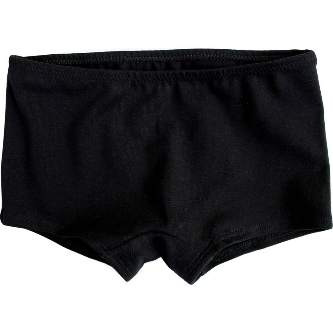 

Трусы шорты для девочки черные однотонные, Ладан 30, Черный