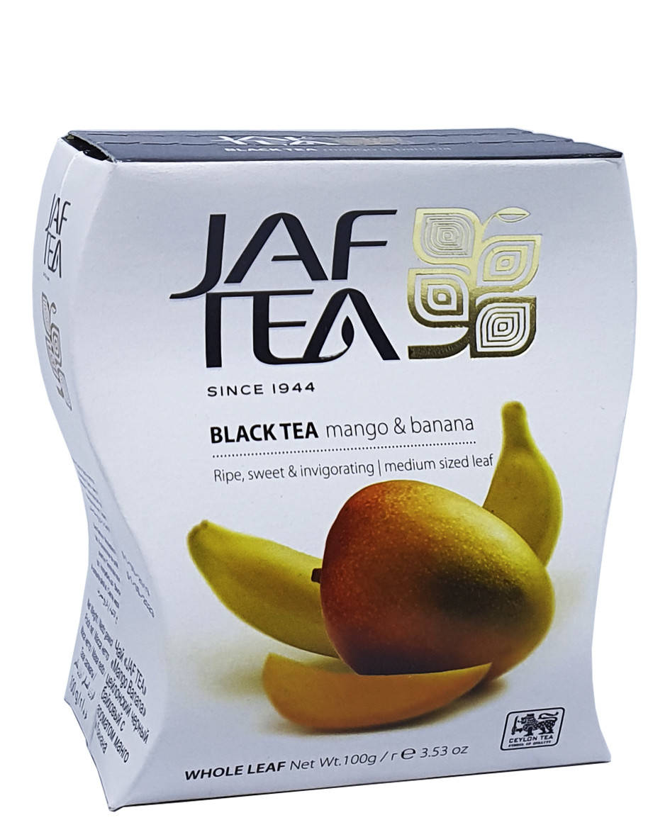 

Чай чорний з ароматом манго і банана Jaf Tea mango & banana 100 г (1187)