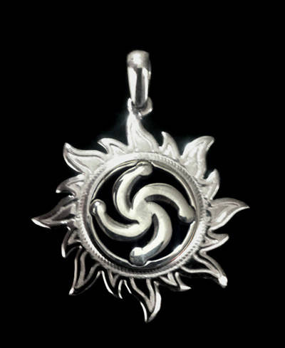 

Символ Рода в Солнышке 5 славянский славянский оберег серебро 925 пробы