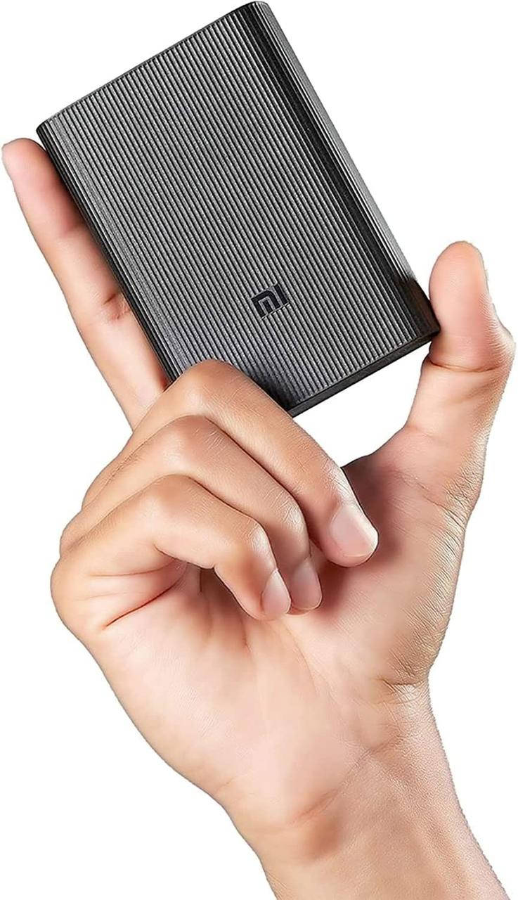 

Xiaomi Mi Power Bank 3 Ultra Compact 10000mAh Black Быстрая зарядка QC3.0
