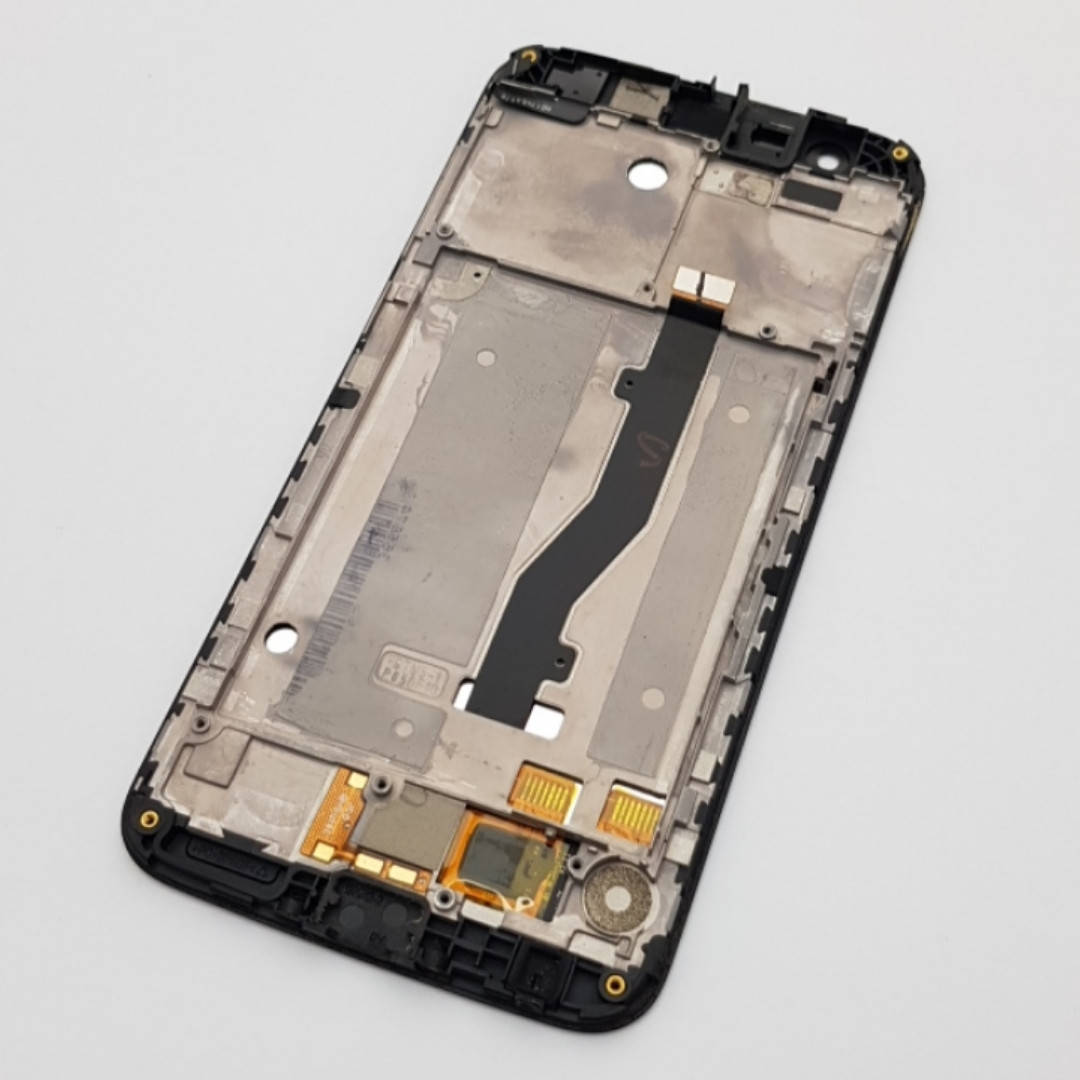 

С дефектом. Дисплей ZTE V8 Lite модуль черный Сервисный оригинал с разборки (засветы)