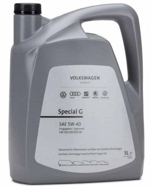 

Моторное масло VAG 5W-40 special G 5л. (GS55502M4)
