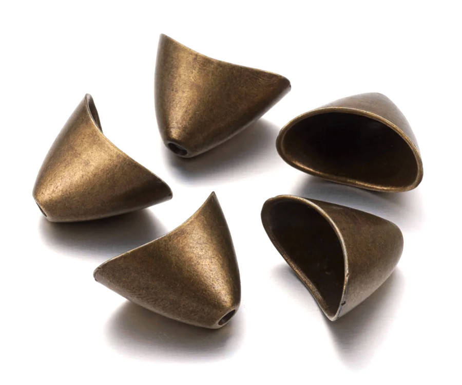 

Колпачок концевик Плоский металлический бронза 20х11х13 мм