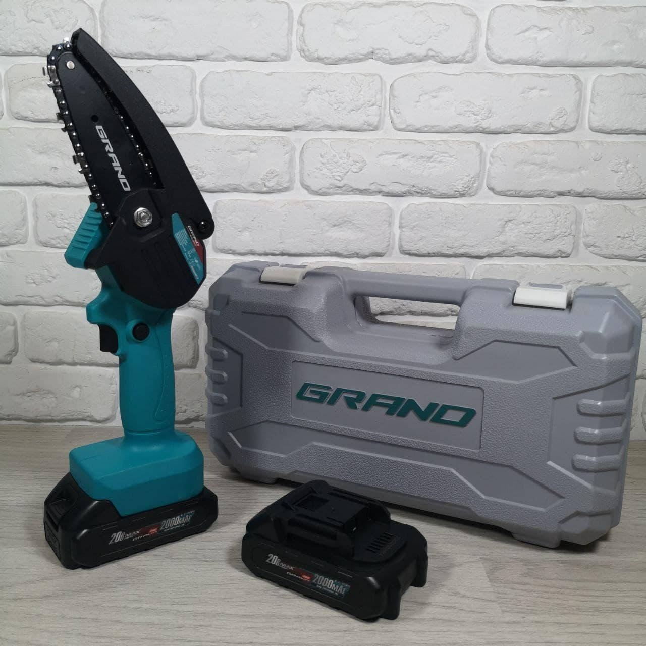 

Аккумуляторная цепная пила GRAND АПЦ-20V/4" ®
