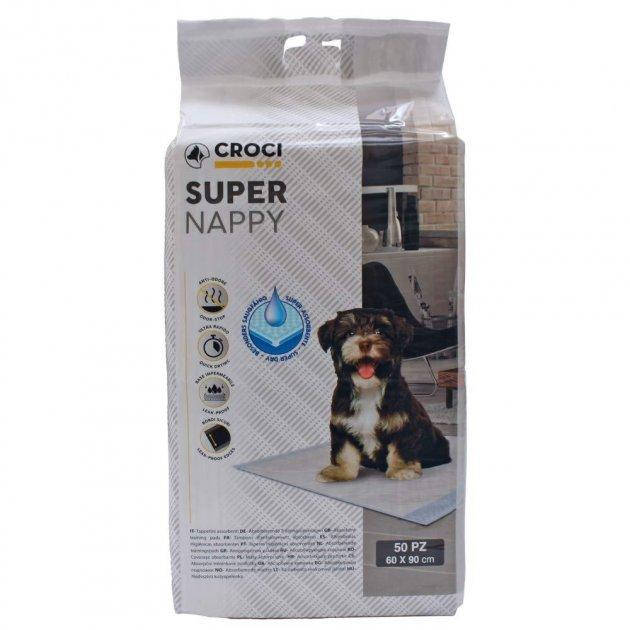 

Пеленки Super Nappy CROCI для собак 90*60 см, 50шт/уп.
