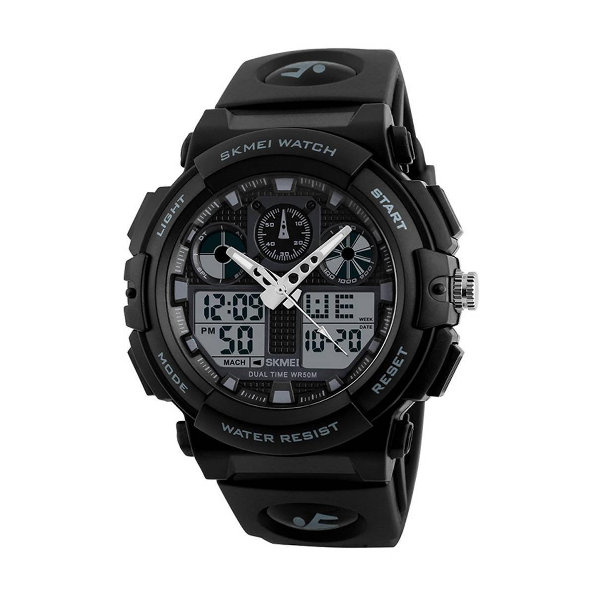 

Skmei 1270 черные мужские спортивные часы