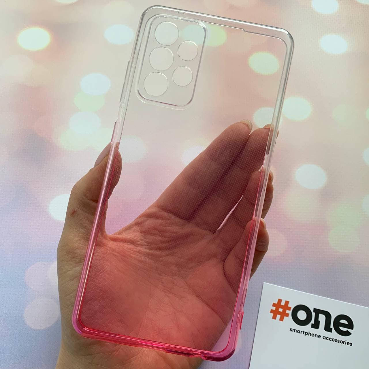 

Чехол для Samsung Galaxy A52 прозрачный тонкий с защитой для камеры чехол на самсунг а52 розовый