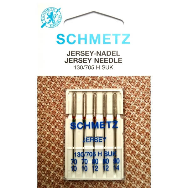 

Набор игл Schmetz Jersey№ - 2x70, 2x80, 1x90