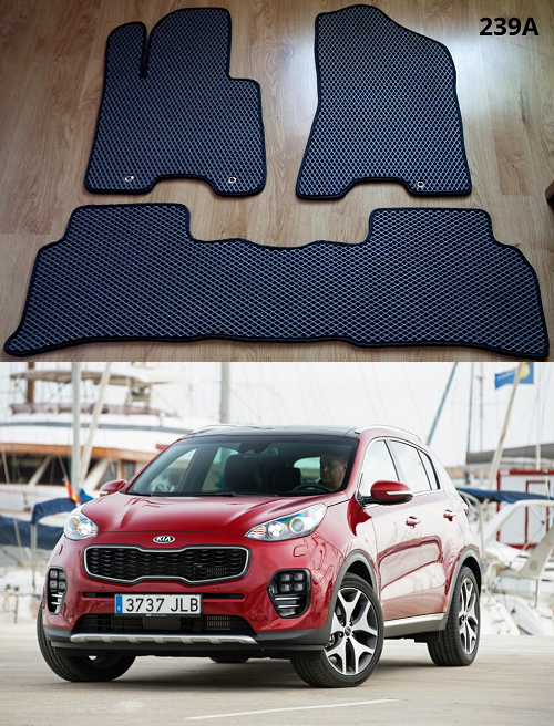 

Коврики ЕВА в салон Kia Sportage '16-21, Черный
