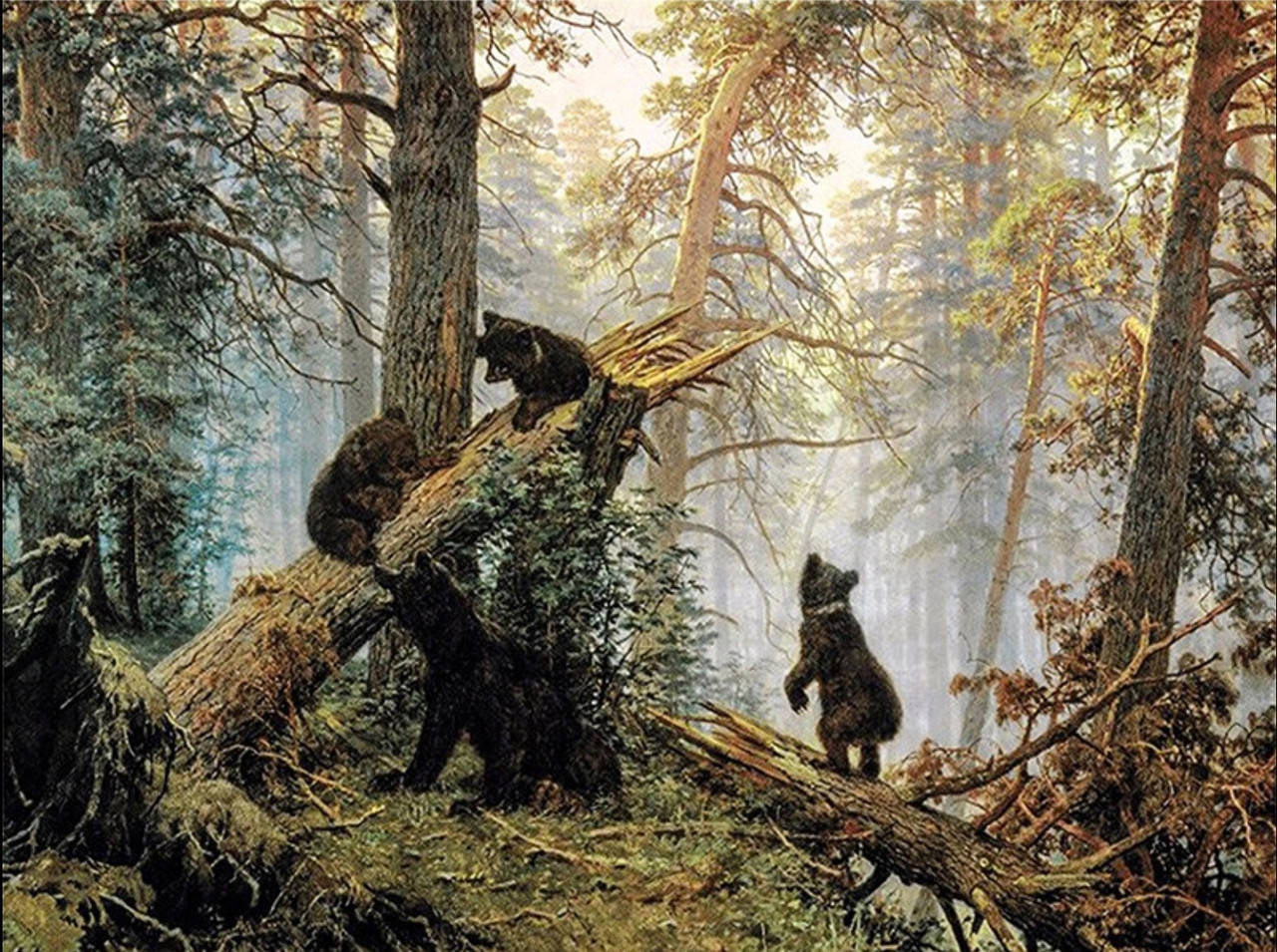 

Алмазная вышивка "Утро в сосновом лесу" три медведя ,Иван Шишкин, полная выкладка ,мозаика 5d, наборы 44х54 см