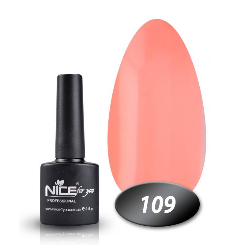 

Гель лак Nice for you 109 коралловый 8,5 мл