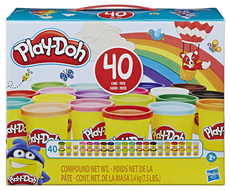 

Набор пластилина Плей-До 40 баночек Хасбро, Play-Doh Hasbro (E9413), Разные цвета