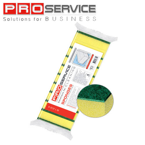 

Губка кухонная 10 шт.уп. -ТМ "PRO Service" - СУПЕРЦЕНА, Желтый