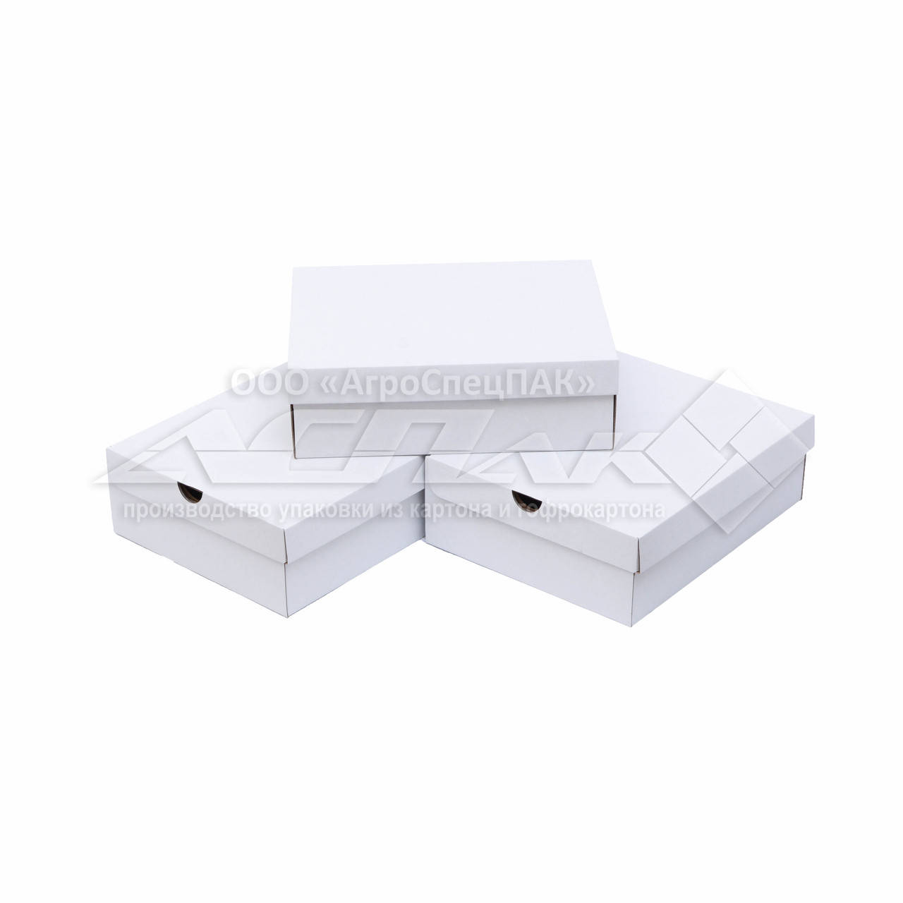 

Обувная коробка 350x275x125 белая, Белый