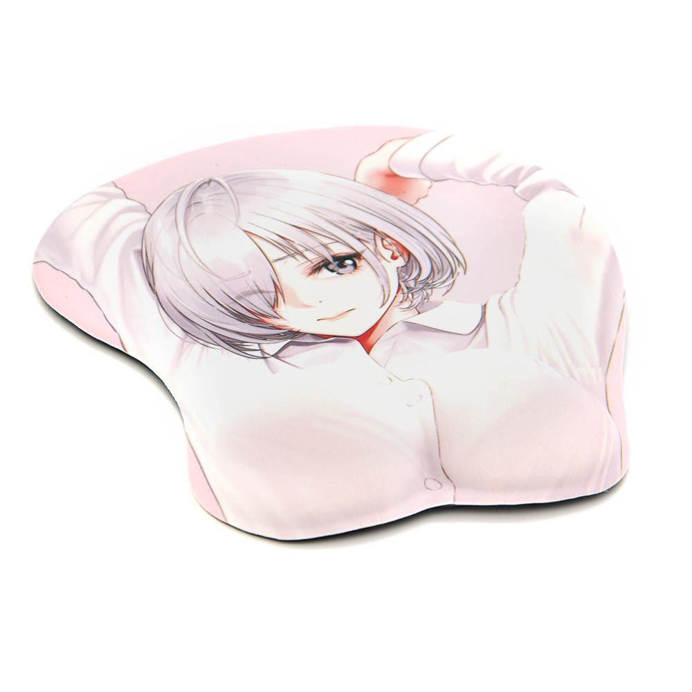 

3d коврик для мыши аниме с силиконовой подушкой (грудью) для запястья 25648