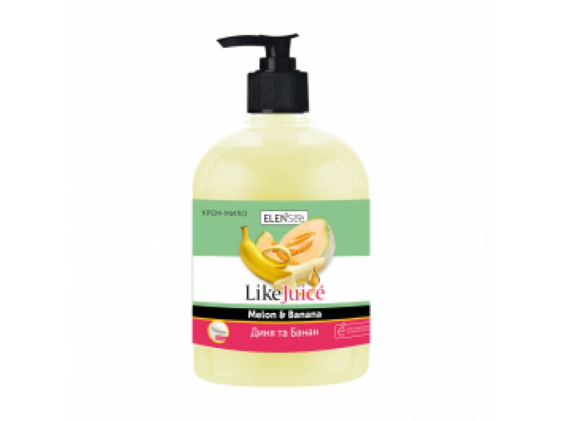 

Мыло-крем жидкое 500 мл ELENSEE LIKE JUICEДиня та Банан(ДОЗАТОР)