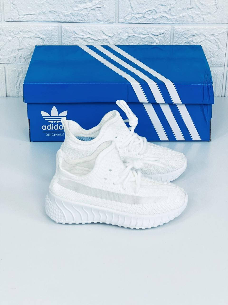 

Детские летние кроссовки Adidas Yeezy Boost white кросовки Адидас изи 29