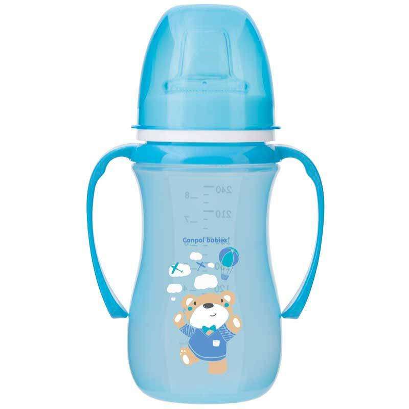 

Кружка-непроливайка Canpol Babies EasyStart 35/208_blu Голубая 240 мл, Голубой