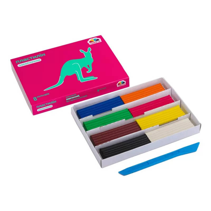 

Пластилін Гамма Захоплення 8 кольорів, Разные цвета