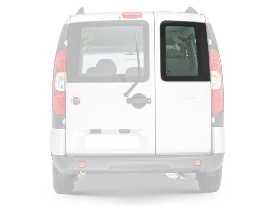

Заднее стекло Fiat Doblo (00-10) Правое на розпашную дверь с Електрообогревом (Фиат Добло), Зелёный