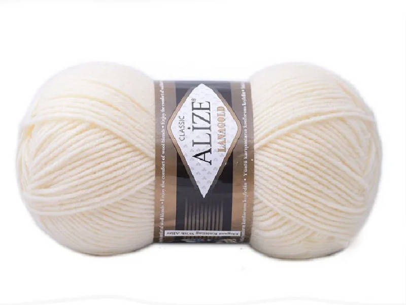 

Alize Lana Gold, Крем №01, Молочный