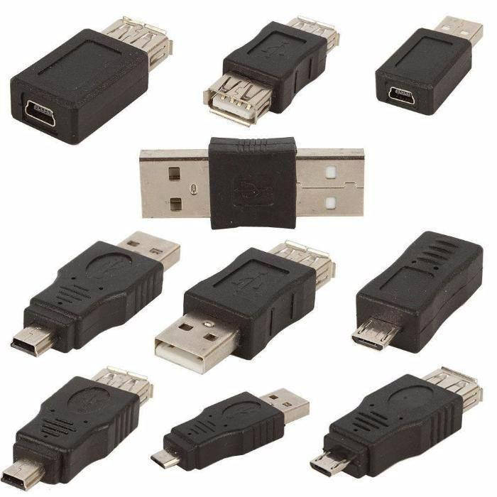 

Набор OTG переходников адаптеров Micro USB Mini USB Папа Мама