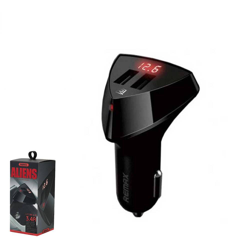 

Автомобильное зарядное Remax Alien RCC208 Black
