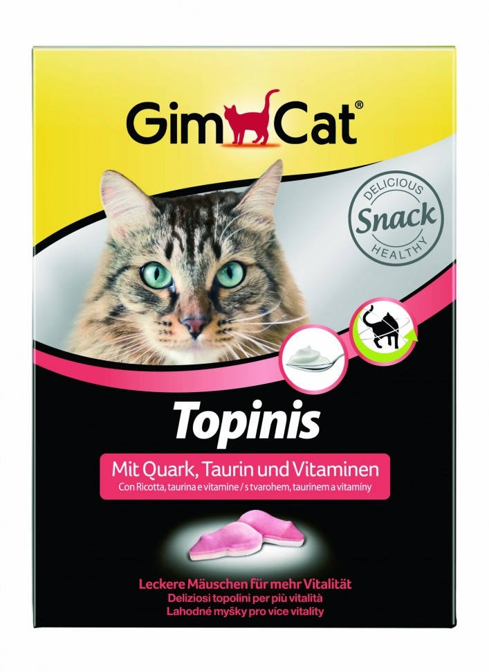 

Витамины Gimborn GimCat Topinis творог для улучшения обмена веществ 180 таблеток