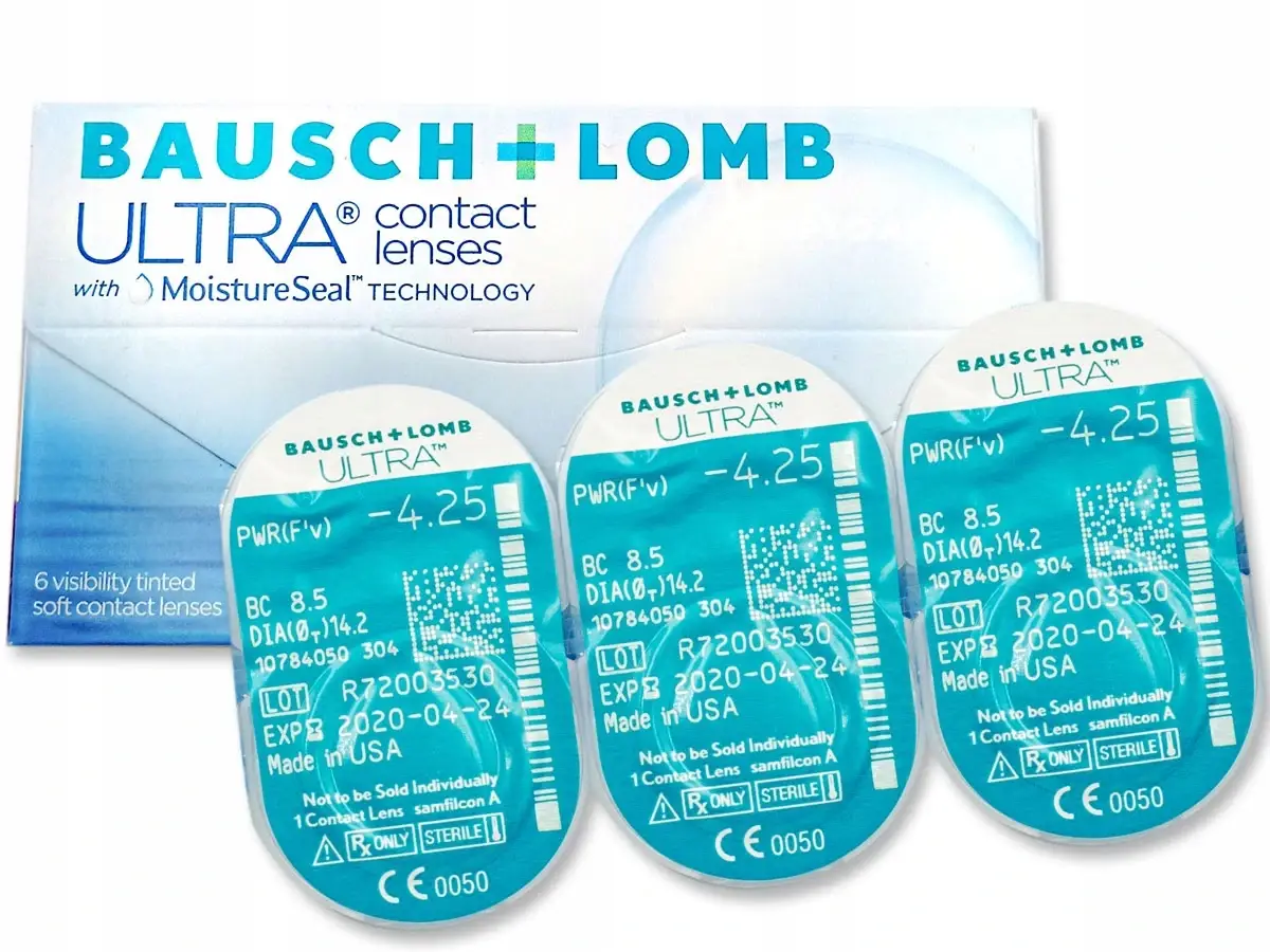 

ULTRA Baush+Lomb Контактные линзы на 1 місяць 6 шт.