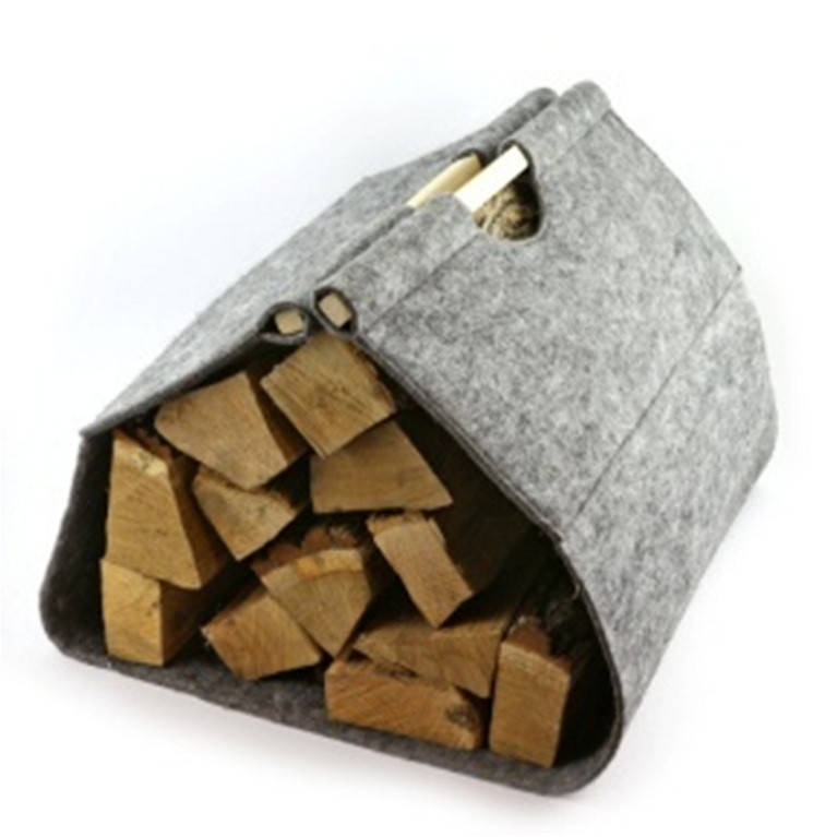 

Дровница с ручками войлок