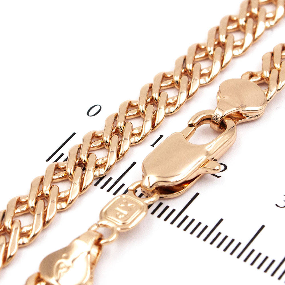 

Цепочка "двойные ромбы" 0,6/45 см (Медицинское золото)