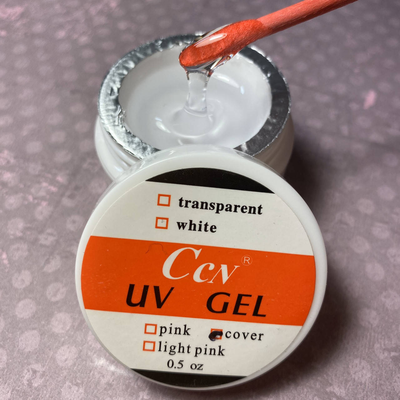 

Гель прозрачный для наращивания ногтей Ccn UV GEL Cover, 15мл