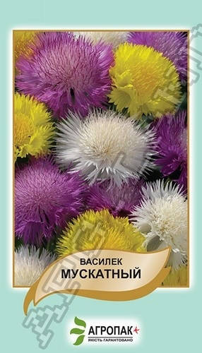 

Семена Василек Мускатный смесь 0,5 грамма Агропак, Разные цвета