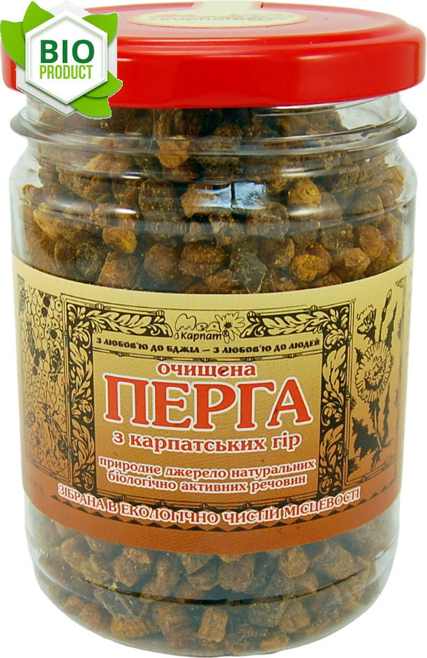 

Перга очищена (бджолиний хліб) 170г. «Мед Карпат» атеросклерозах, інфарктах міокарда, інсультах, стенокардія.