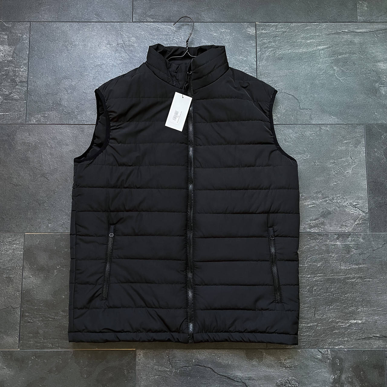 

Жилетка мужская весенняя осенняя Moris черная | Безрукавка мужская повседневная весна осень ЛЮКС качества