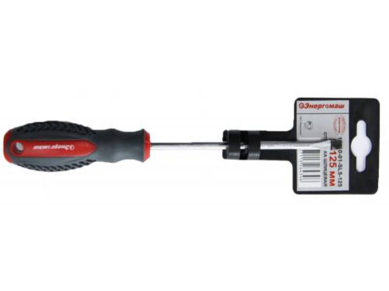 

Отвертка шлицевая 5х125мм Энергомаш 10400-01-SL5-125