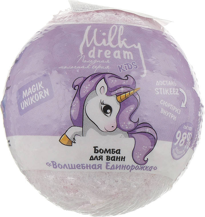 

Milky Dream Бомба для ванны kids "Волшебная Единорожка" 100 г.