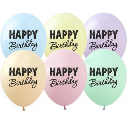 

Воздушные шарики Happy Birthday 1шт Ш-02622