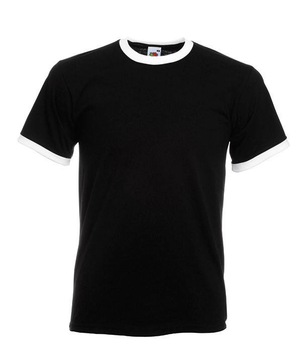 

Мужская футболка с манжетами 2XL, KW Черный / Белый