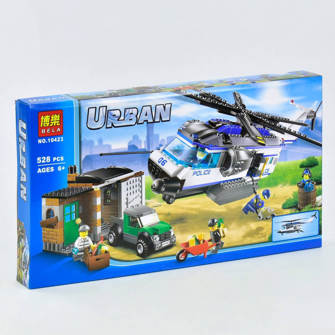 

Конструктор 10423 Bela Urban, "Вертолетный патруль" 528 деталей