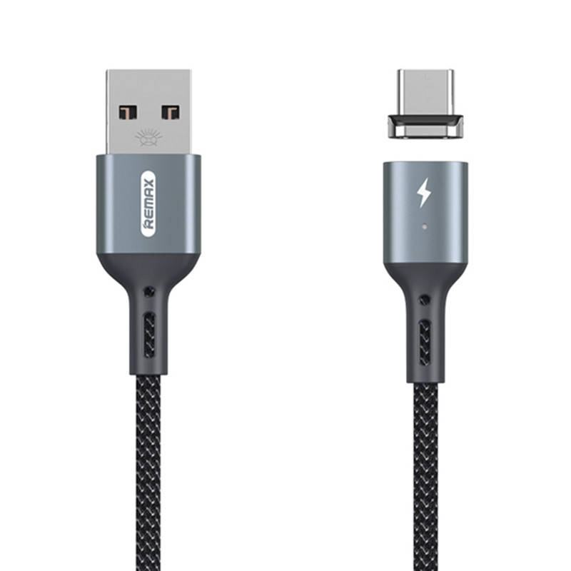 

Сетевое зарядное устройство Remax Cigan Magnet Cable 3.0A microUSB 1m (RC-156m) Black [43935], Темно-серый