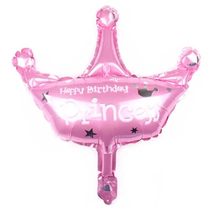 

Фольгированная мини-фигура "Корона розовая Princess" 30см, с клапаном, Китай, Розовый