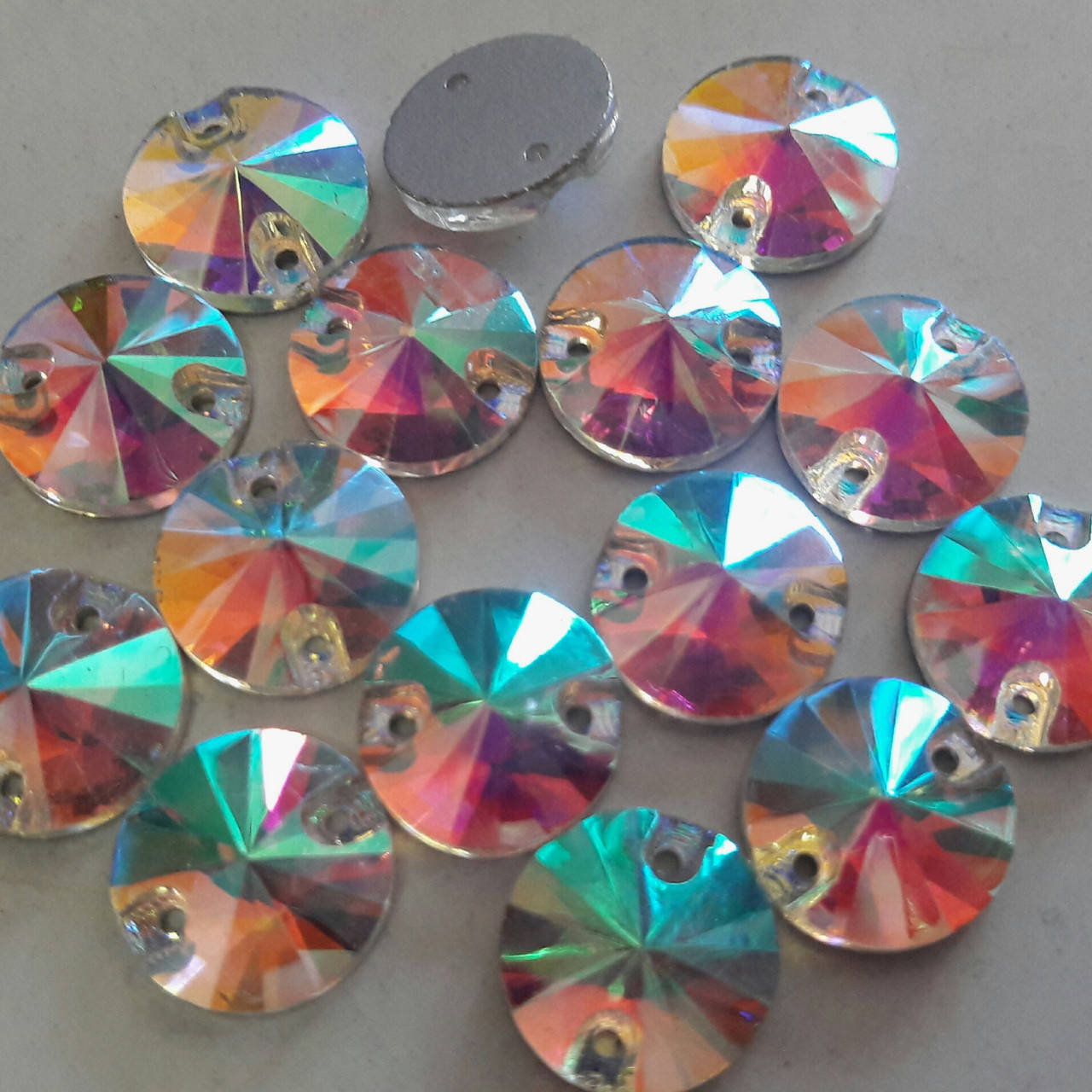 

10мм риволи crystal_ab (Пришивные риволи Китай 10мм)