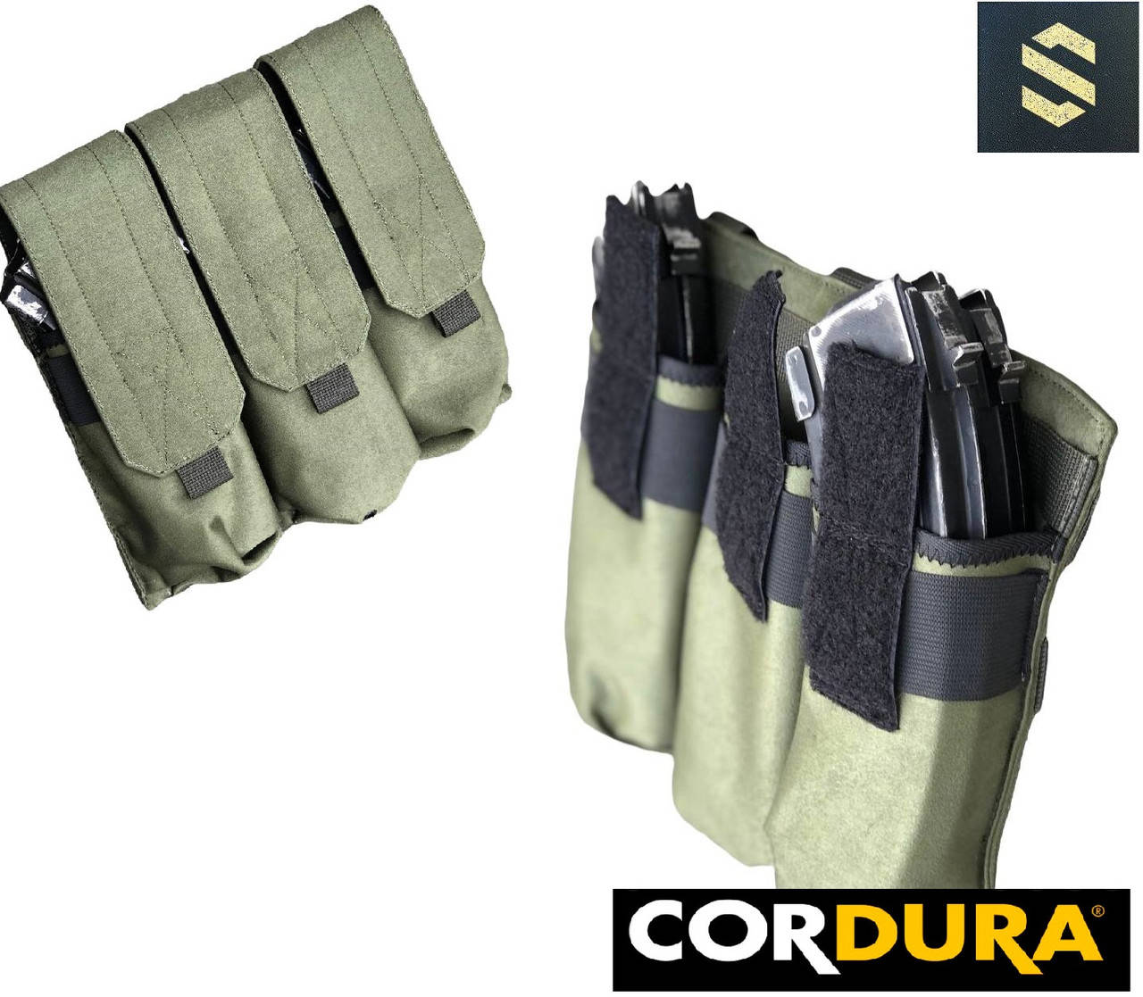 

Тактический подсумок тройной АК-6 со съемным клапаном на липучке, сумка-подсумок для магазинов, разгрузка