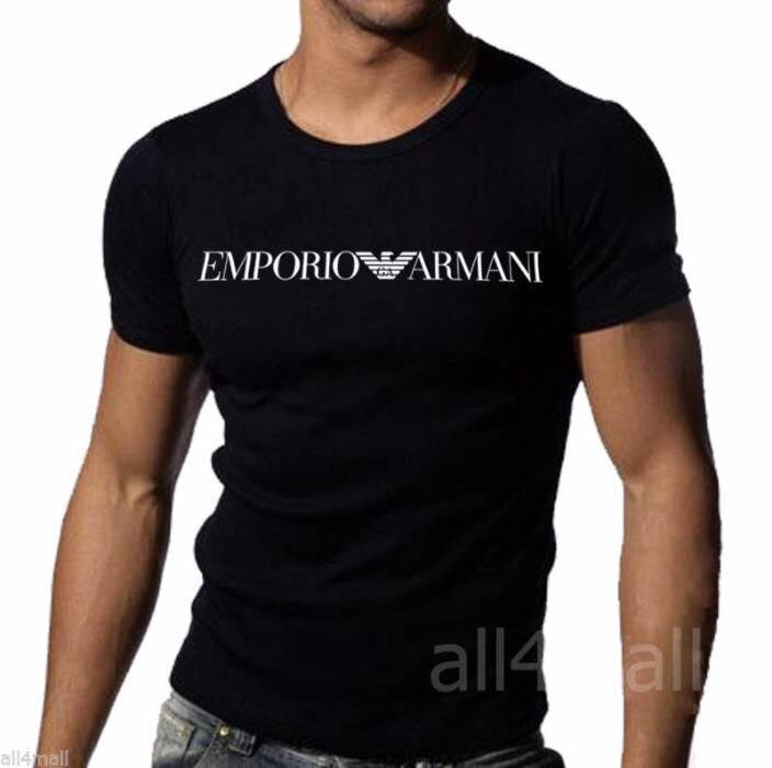 

Футболка мужская Armani, армани черная