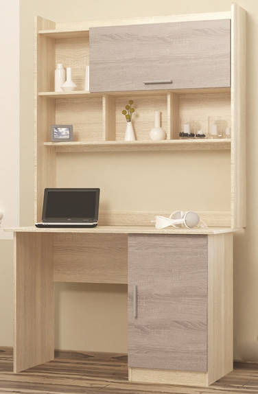 

Компьютерный стол Школьник-5 с Надстройкой (1100х550х1886) ДУБ СОНОМА + ДУБ ТРЮФЕЛЬ